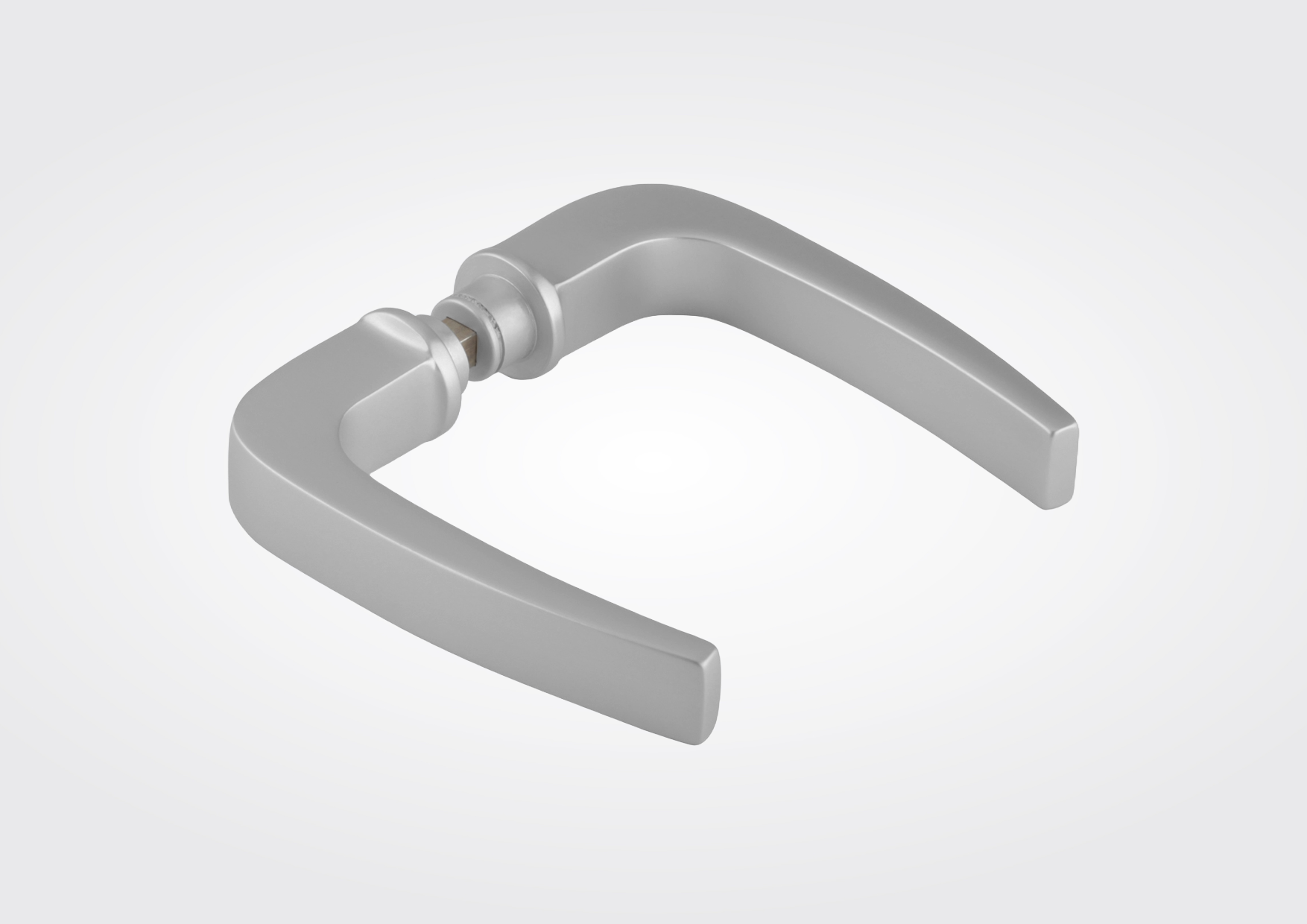 Arcos hoekig deurkrukset (Dorma Glas)