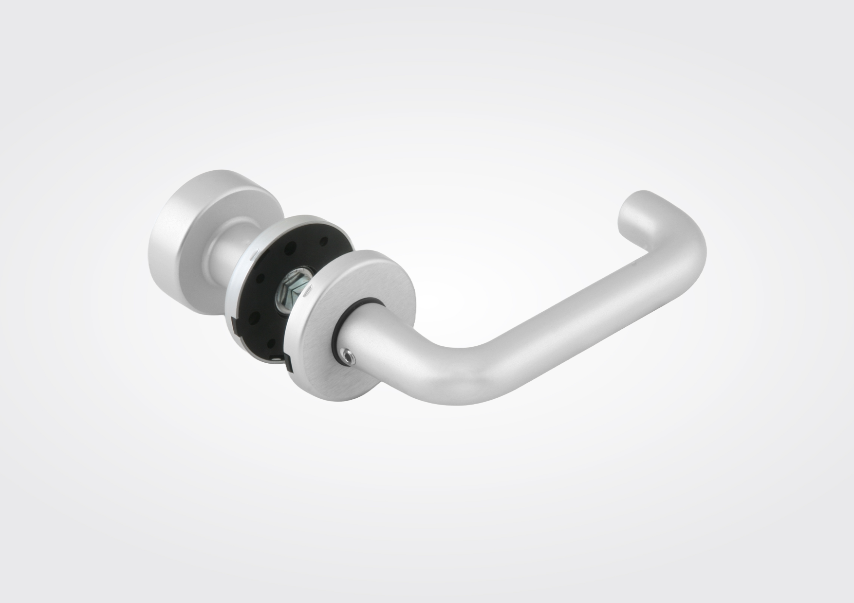 Tubular – vaste knop & klink set zonder functie (Dorma Glas)