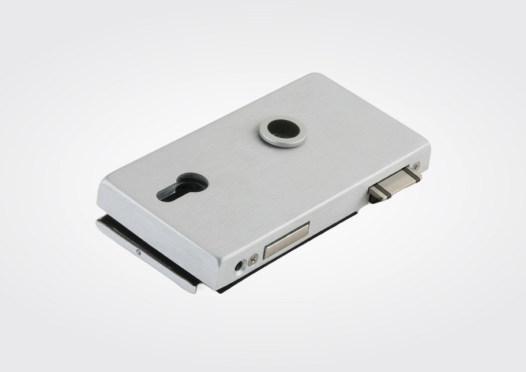 Office classic cilinderslot slot van Dorma-glas in aluminium