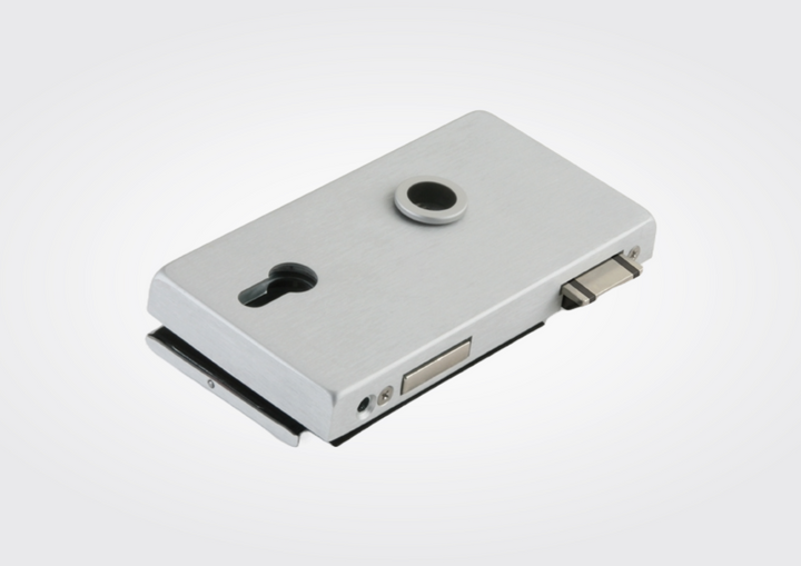 Office classic cilinderslot slot van Dorma-glas in aluminium