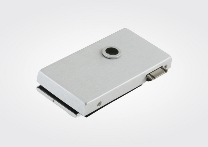 Office classic loopslot van Dorma-glas in aluminium