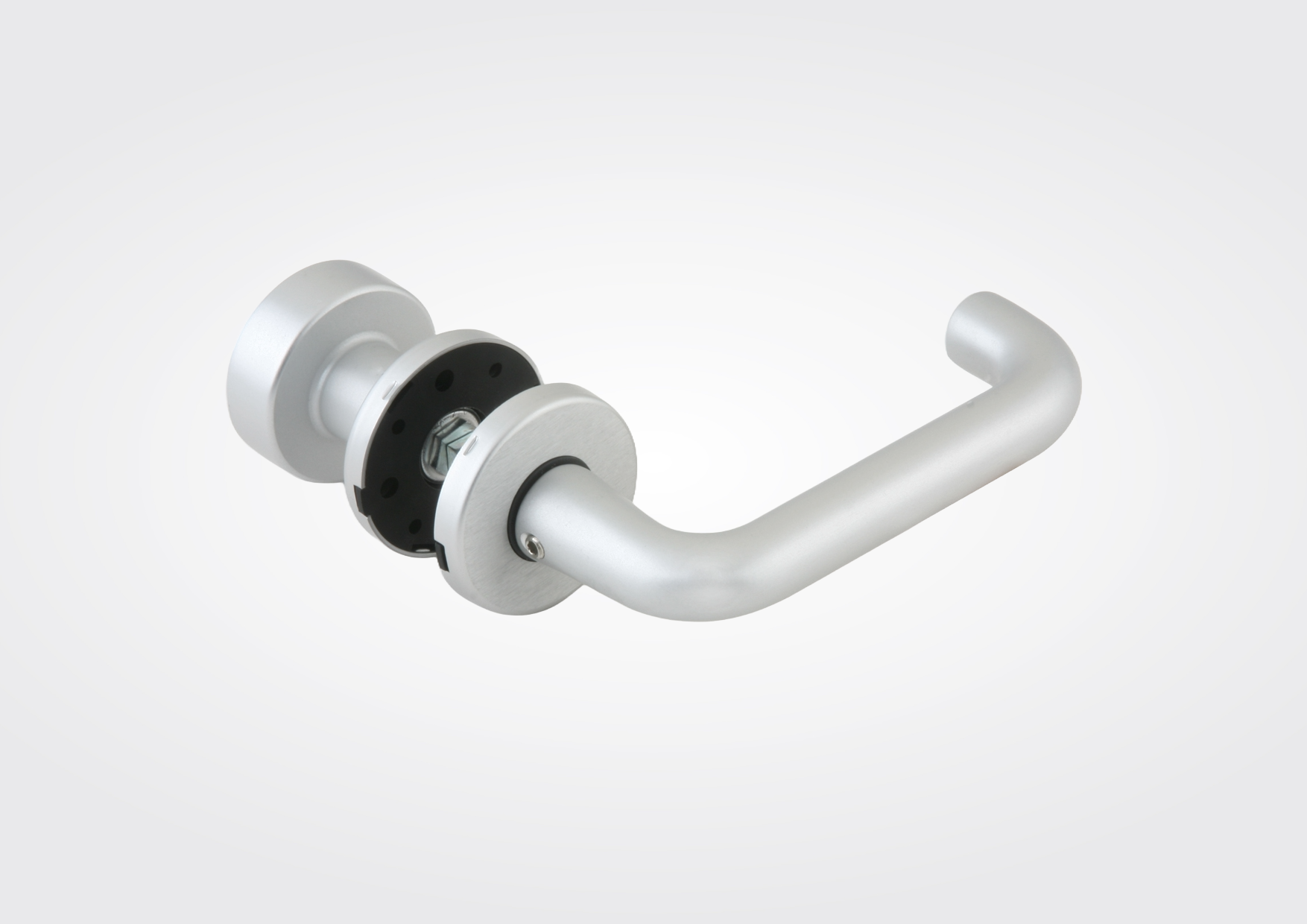 Tubular – vaste knop & klink set zonder functie (Dorma Glas)
