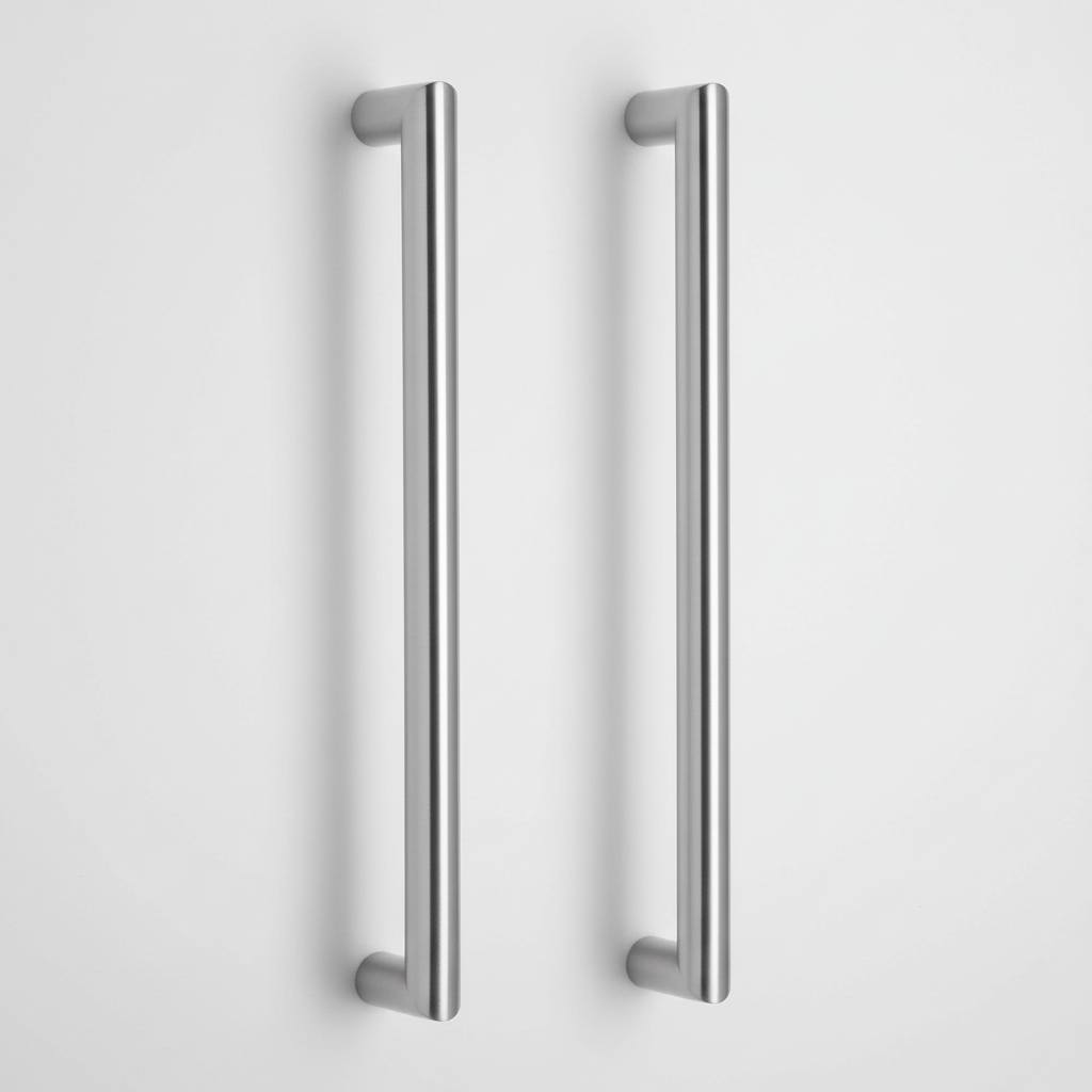 Artitec deurgreep paar rvs PH64 op lichtgrijze achtergrond