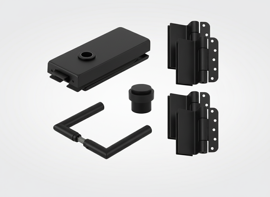 Boutique box Loopslot Zwart structuur