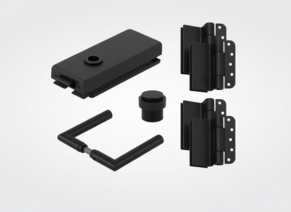 Boutique box Loopslot Zwart structuur