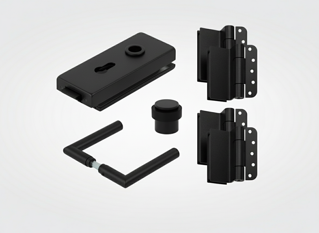 Boutique box Cilinderslot Zwart structuur