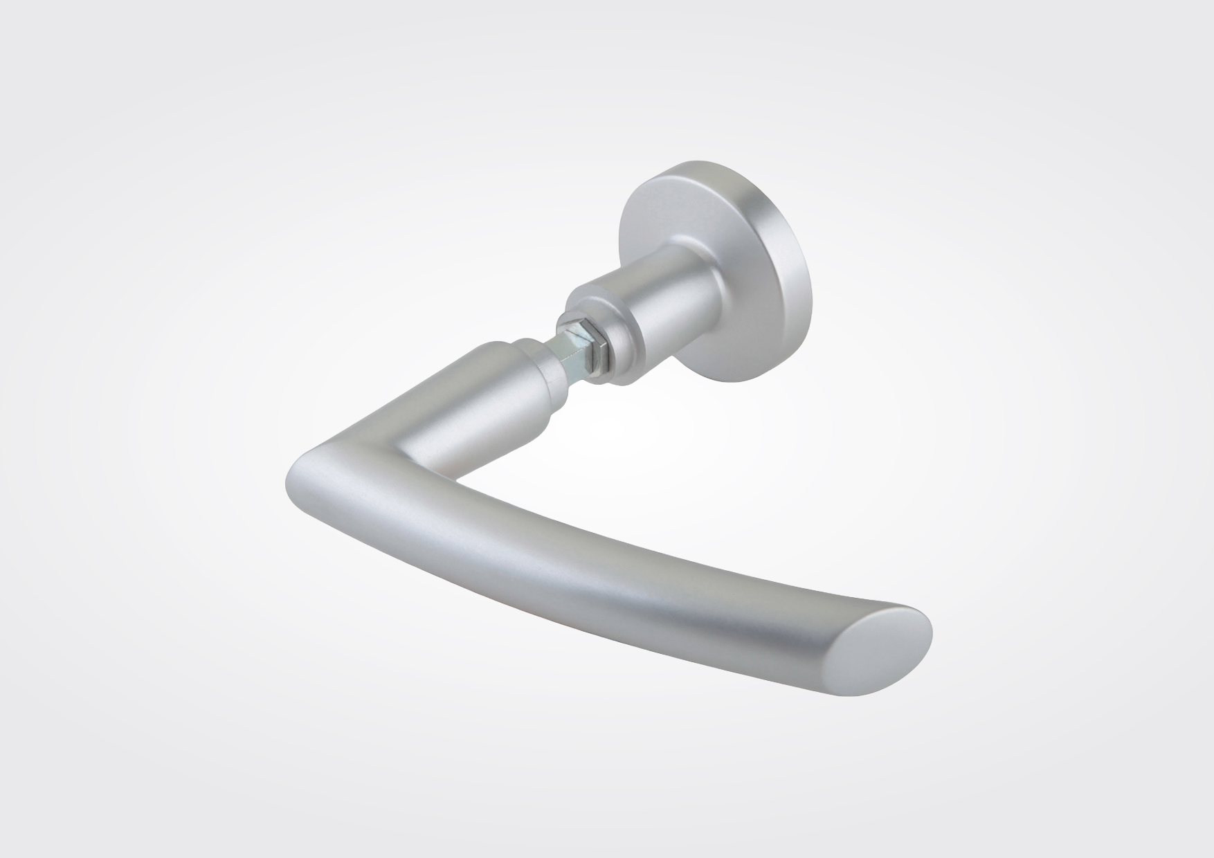 Arcos vrij draaiende knop/ krukset zonder functie (Dorma Glas)