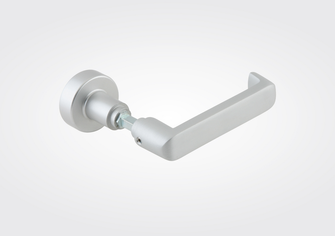 Dorma rondo knop/ kruk vast zonder rozet  in aluminium