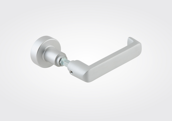 Dorma rondo knop/ kruk vast zonder rozet  in aluminium
