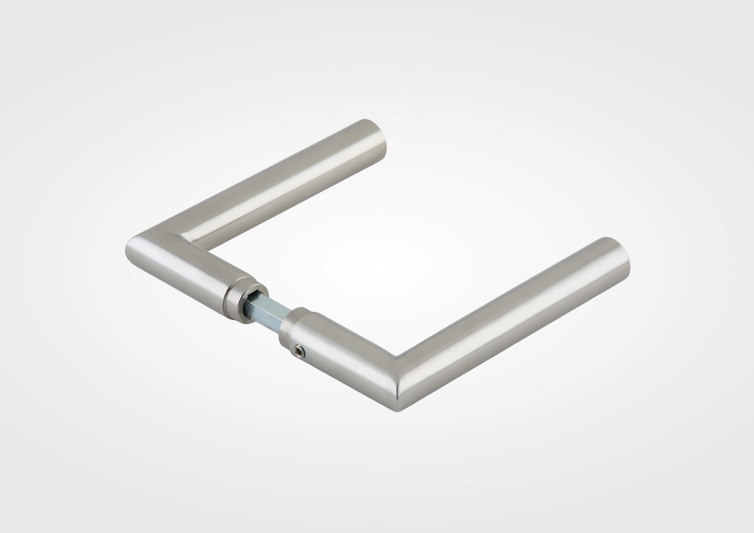 Dorma L-shape deurkruk zonder rozet in Aluminium