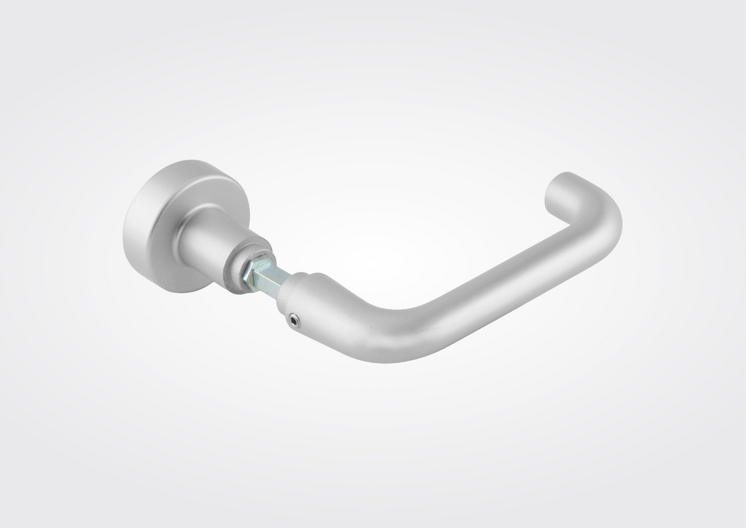 Dorma tubular knop/ kruk zonder rozet in RVS