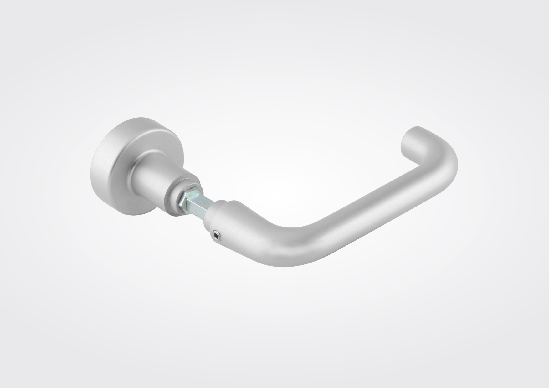 Tubular vrij draaiende knop/ krukset zonder functie (Dorma Glas)