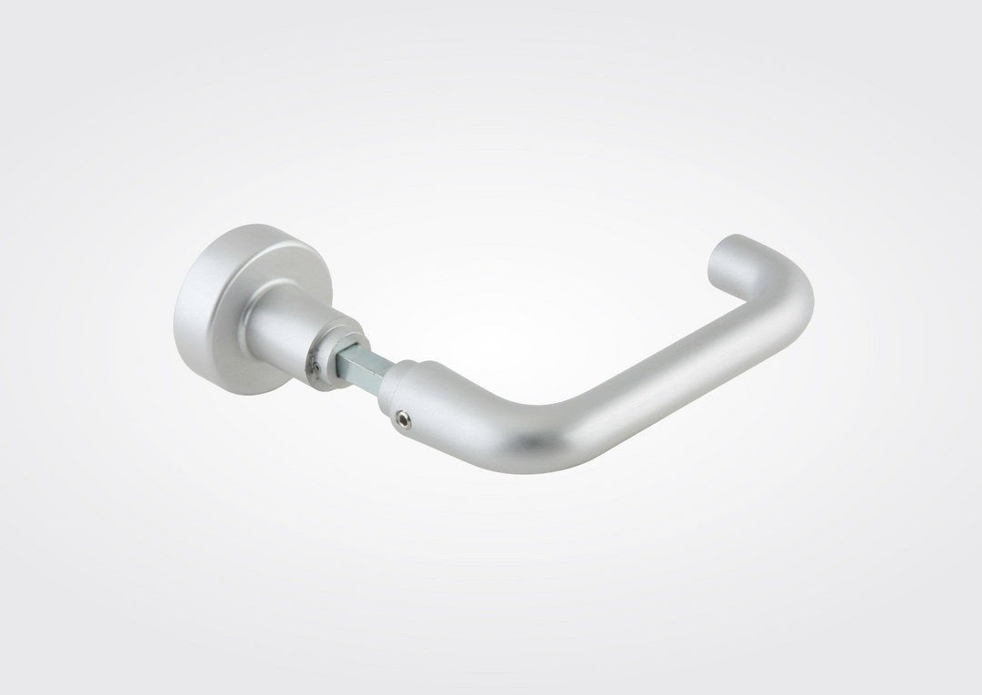 Dorma vrijdraaiende knop/ kruk zonder rozet in aluminium