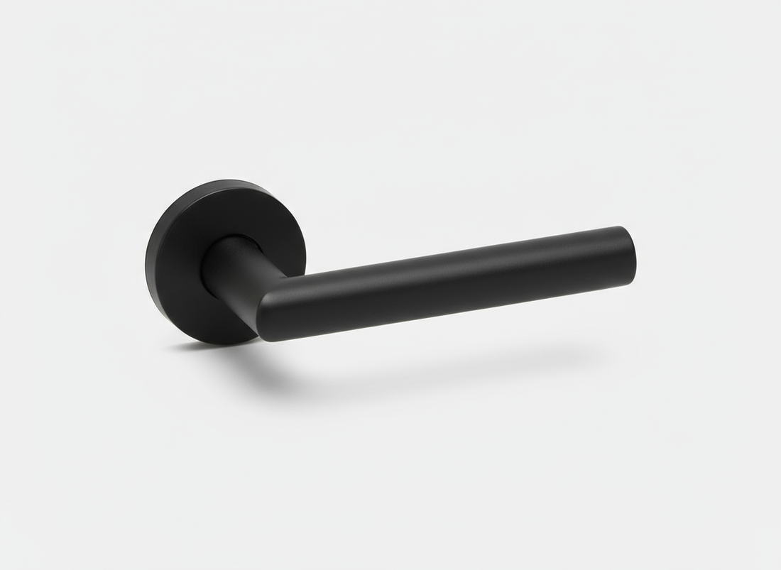 Deurkruk zwart structuur