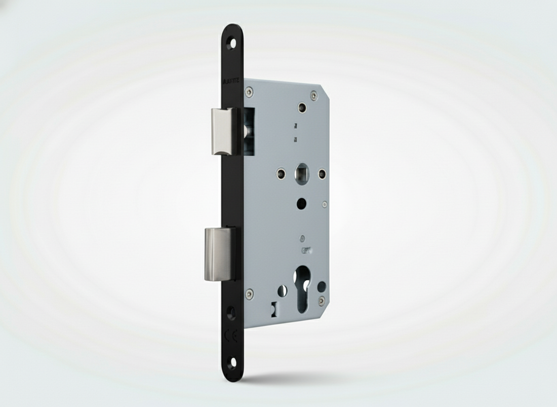 DIN-rechts slot met zwarte voorplaat