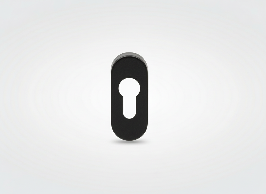 Sleutelgat rozet zwart structuur - zelfde formaat